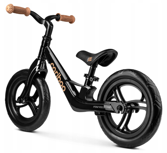 Cariboo Rowerek Biegowy Magnesium Pro Czarno Brązowy - 4