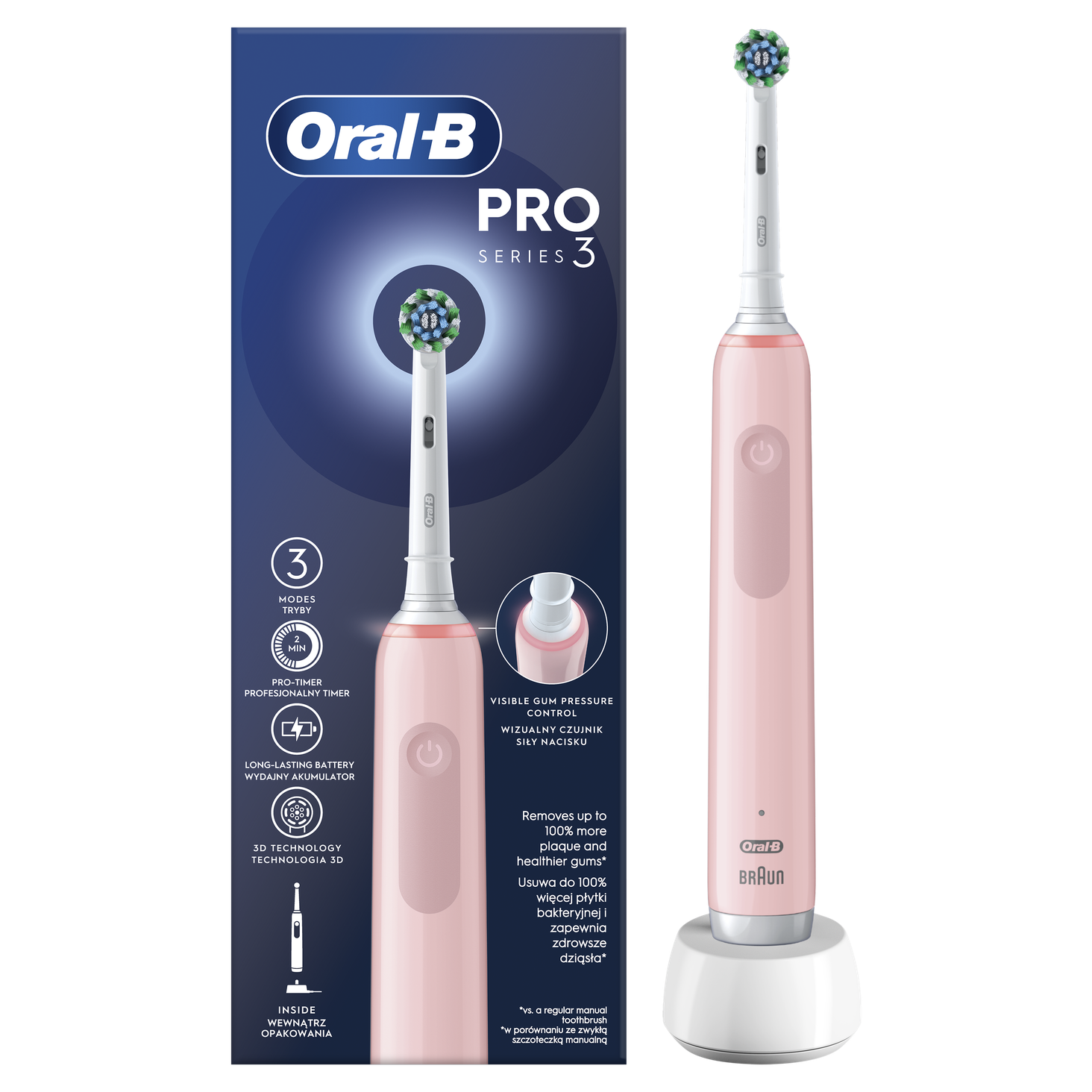 Oral-B Pro Series 3 różowy