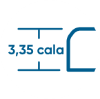 Ultrasmukły korpus 3,35 cala