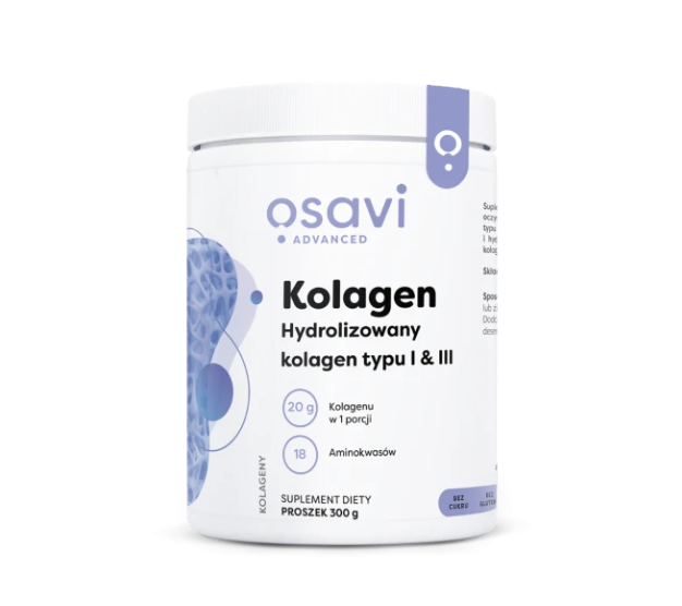 Osavi Kolagen Hydrolizowany Typu I Iii W Proszku 300g