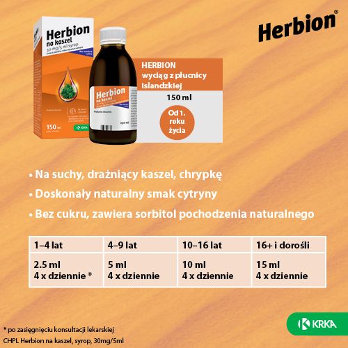 Herbion na kaszel, 30 mg/5 ml, syrop - 3