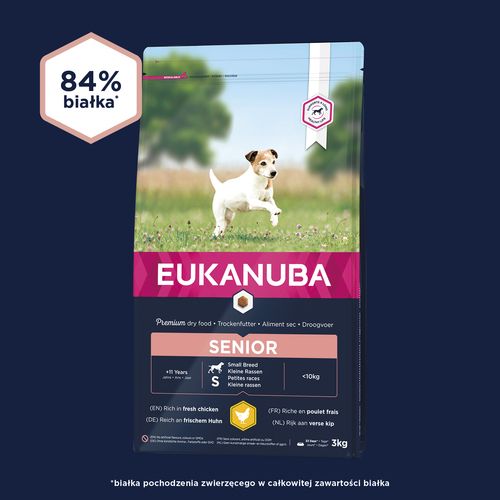 EUKANUBA sucha karma dla starszych psów małych ras