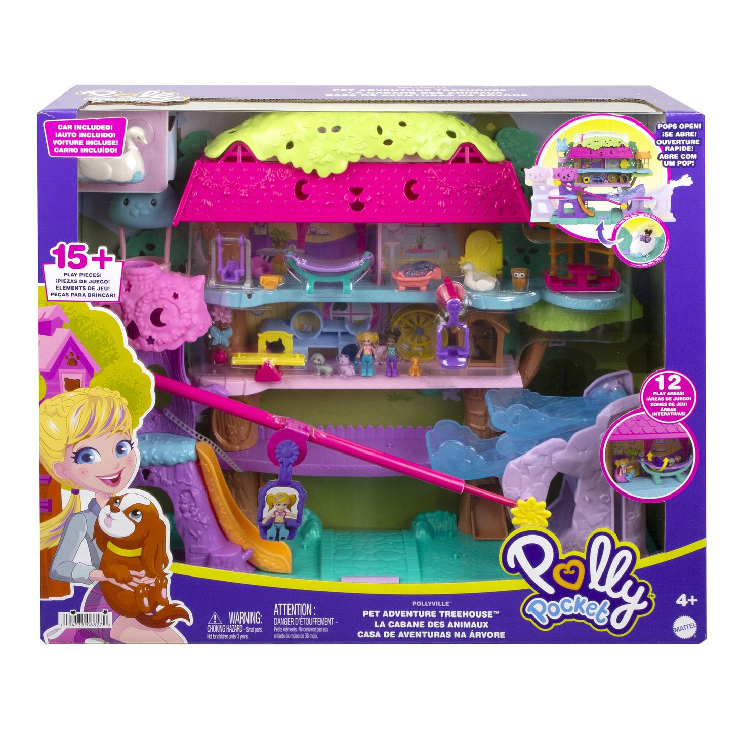 Mattel Polly Pocket Pollyville Przygody zwierzątek 3