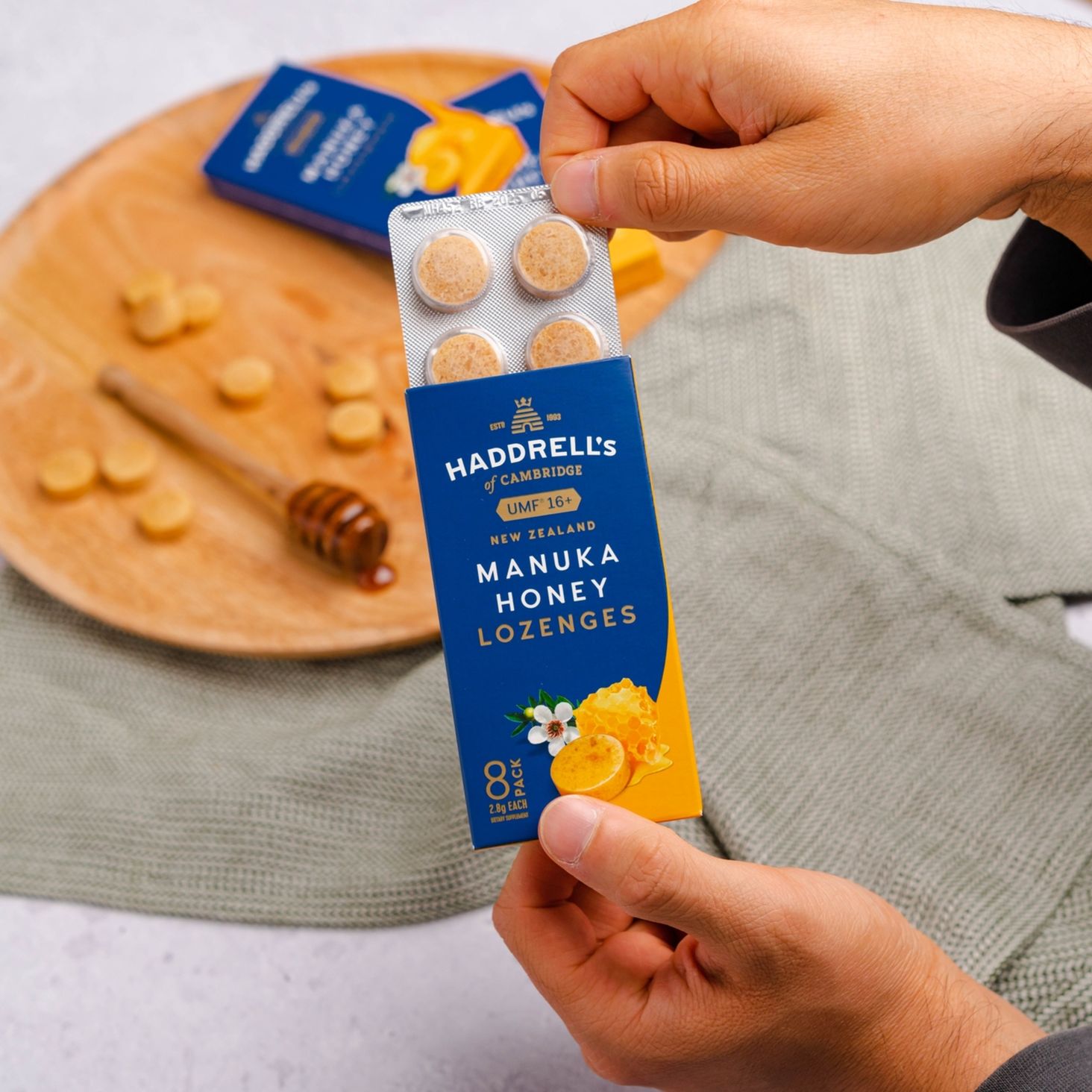 Haddrell's Miód Manuka pastylki
