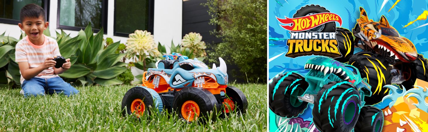 Hot Wheels Monster Trucks R/C Rhinomite Mega Transformacja