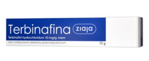 ZIAJA TERBINAFINA Krem na grzybicę skóry 15g