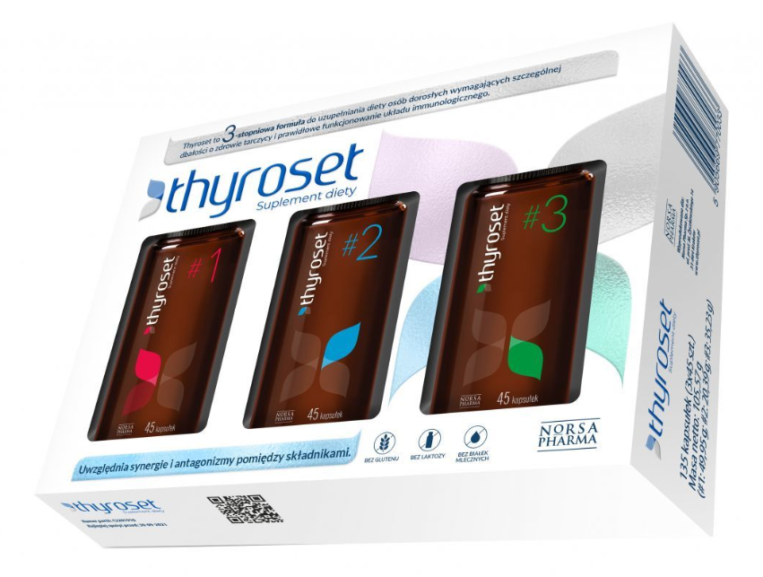 Norsa Pharma Thyroset Suplement Diety 3x45 kaps. - 2