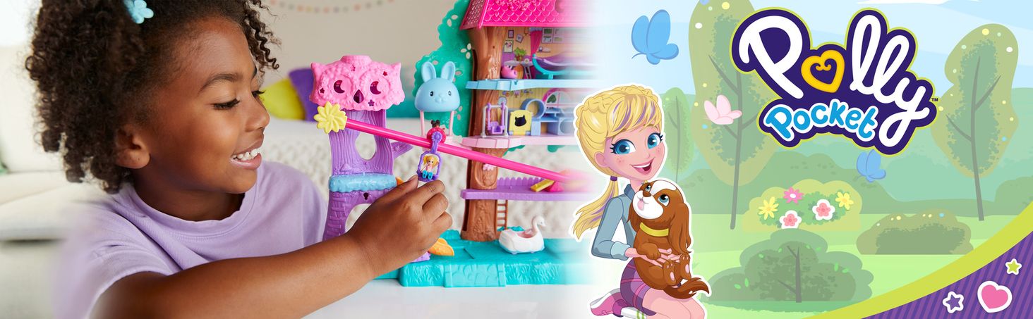 Mattel Polly Pocket Pollyville Przygody zwierzątek