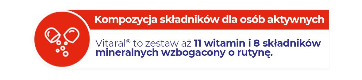kompozycja składników dla osób aktywnych