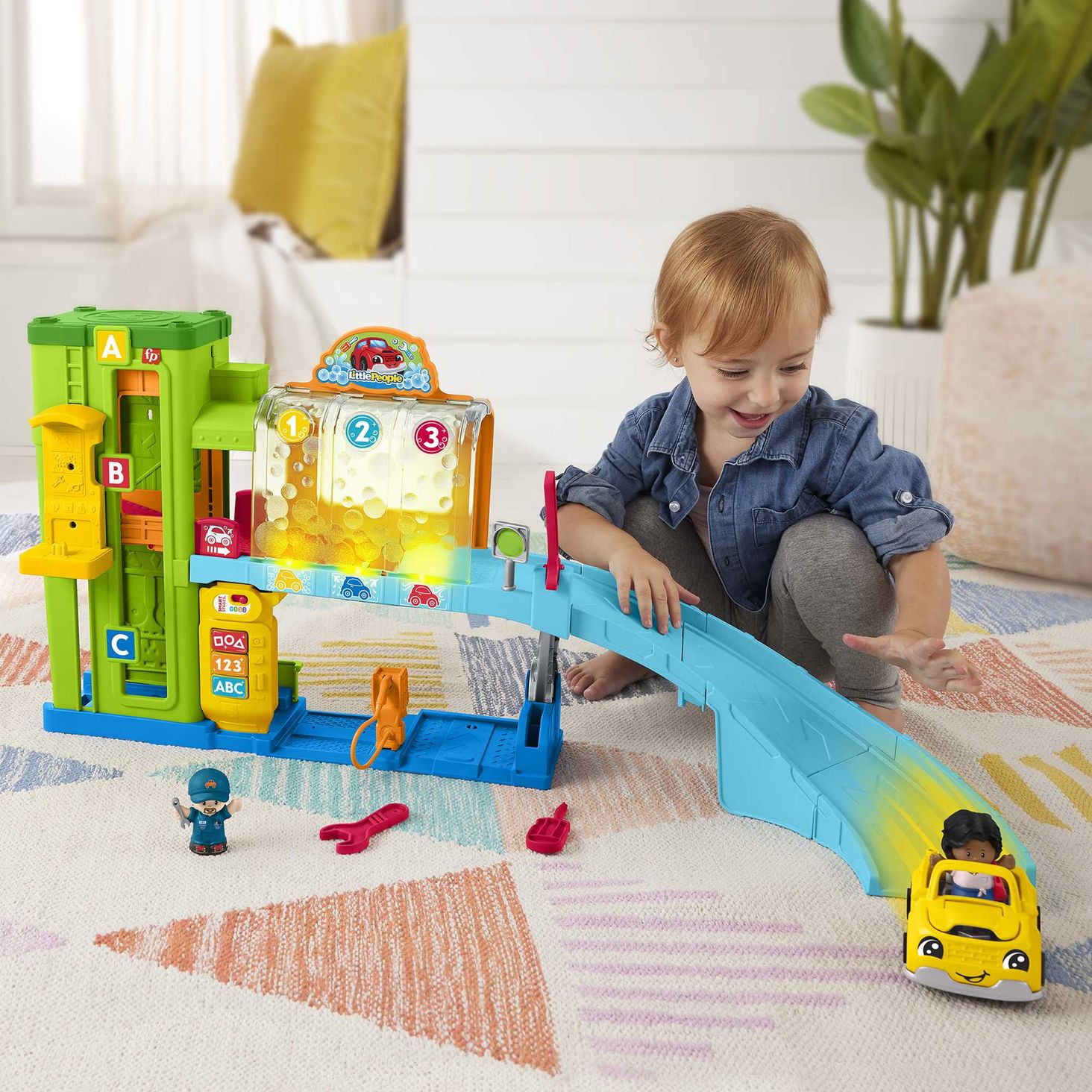 Little People Edukacyjna Myjnia samochodowa3