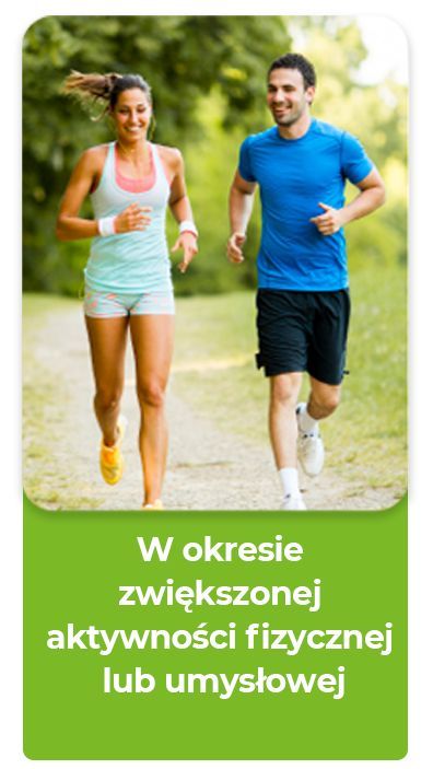 zwiększona aktywność fizyczna lub umysłowa