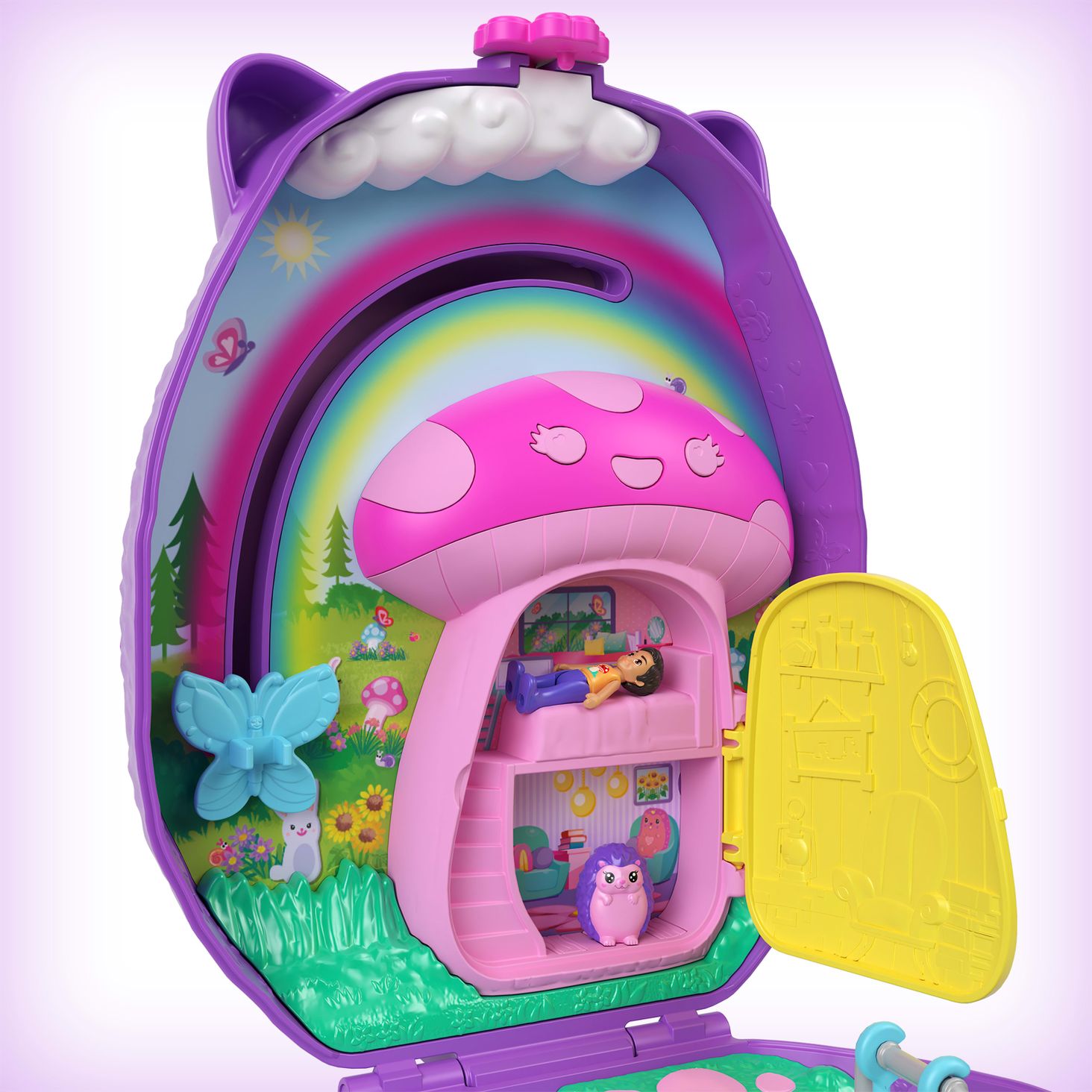 Polly Pocket Kompaktowa torebka Rodzina jeżyków 9
