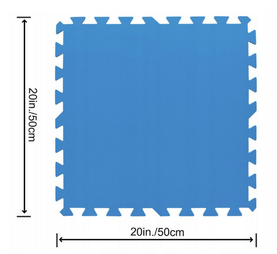 Mata Piankowa Pod Basen 50X50cm 9 Szt. Bestway -2