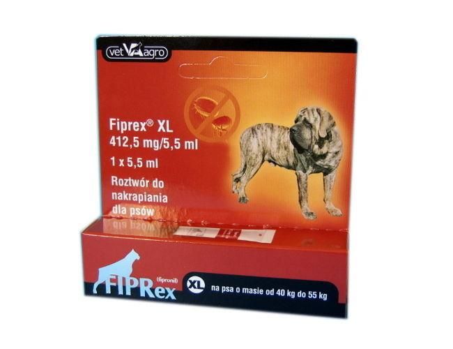 Fiprex Xl 5,5Ml Dla Psów Od 40 Do 55Kg