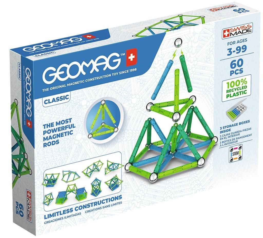 Geomag Klocki Magnetyczne Zestaw Klasyczne 60el. GEO-272
