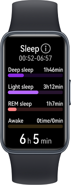 HUAWEI Band 8 - pomiar snu