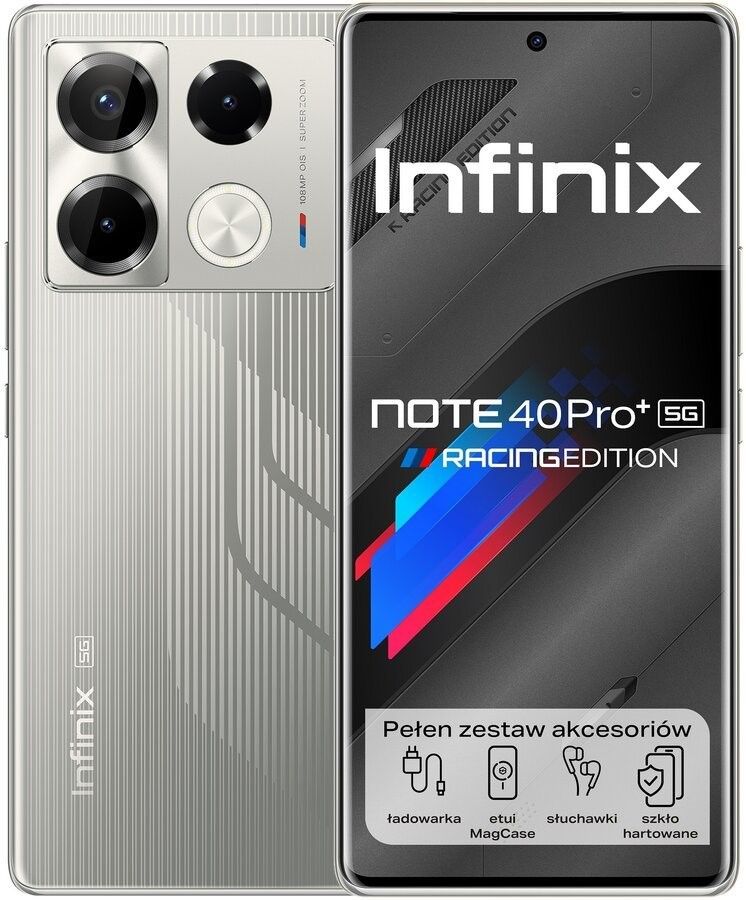 Infinix Note 40 Pro+ 12/256GB Srebrny - 1