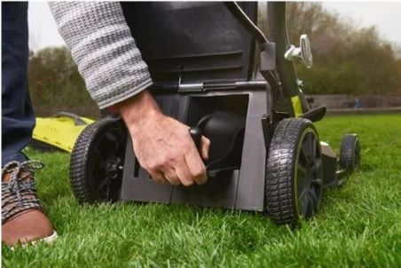 RYOBI Bezszczotkowa kosiarka RY18LMX37A-150 Specyfikacja: