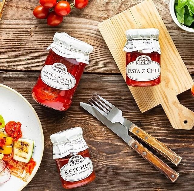 Krokus Ketchup Z Przetartych Pomidorów 180g