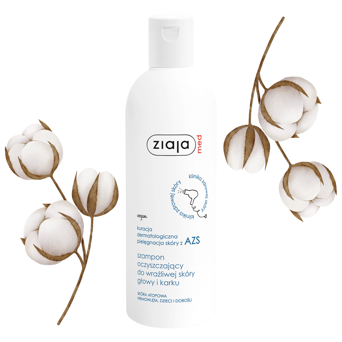 ZIAJA MED KURACJA AZS SZAMPON OCZYSZCZAJĄCY 300ml - 2