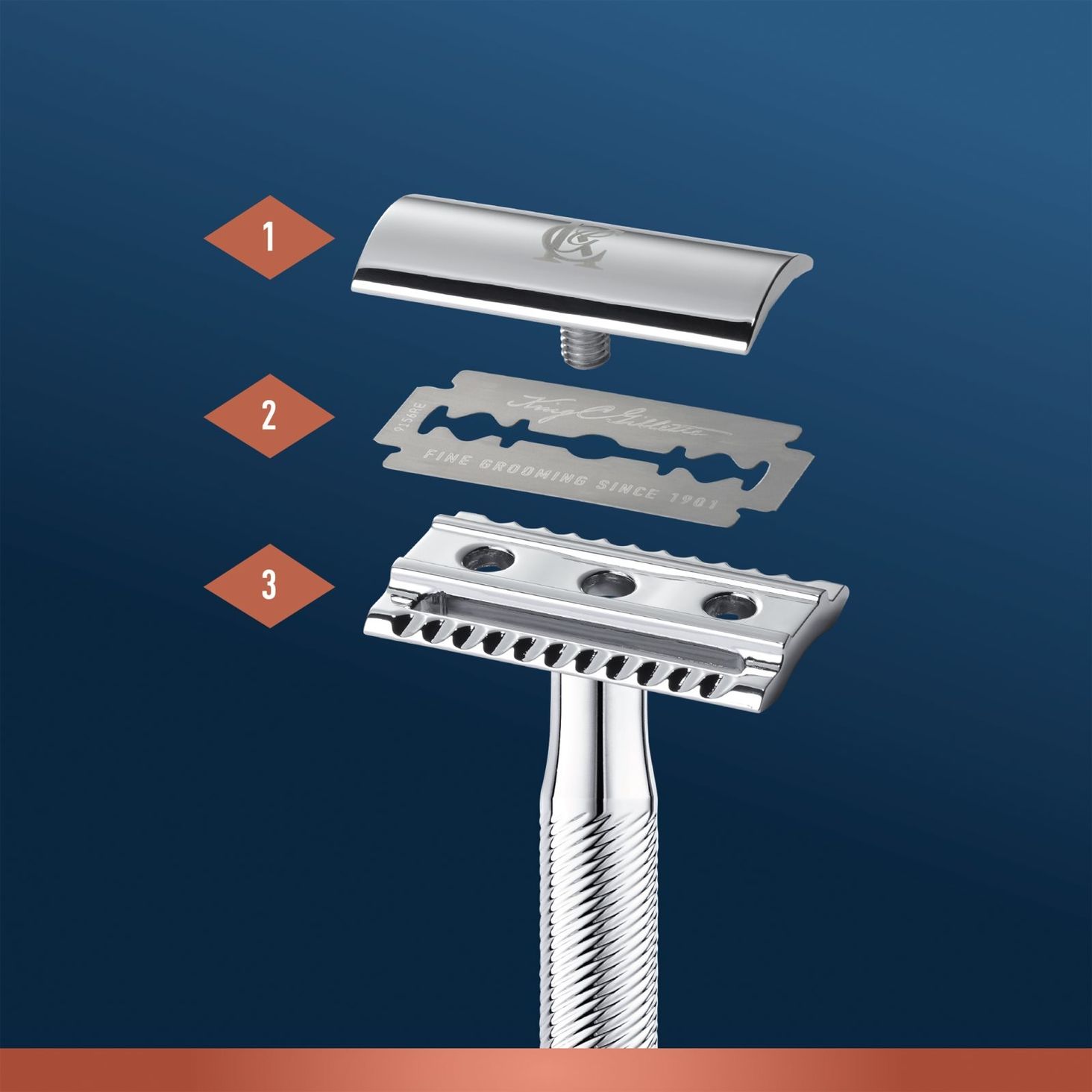 King C Gillette Double Edge+ 5ostrzy zdj produktu 3