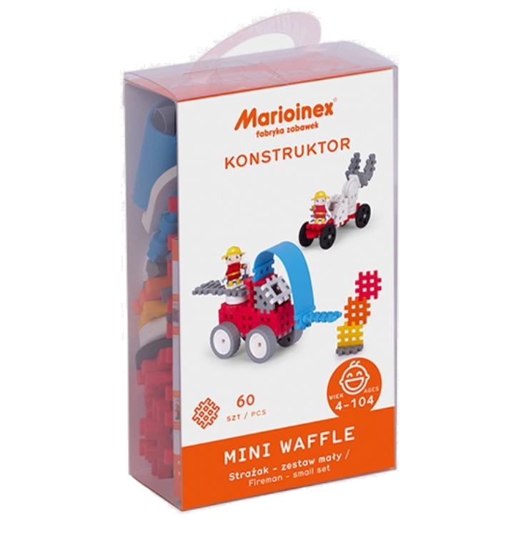 Marioinex Mini Waffle Strażak Zestaw Mały 903780_1