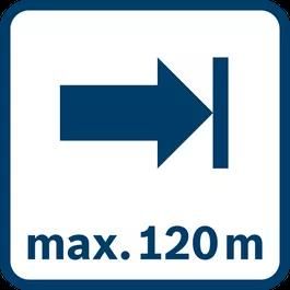 Zasięg pracy do 120 m
