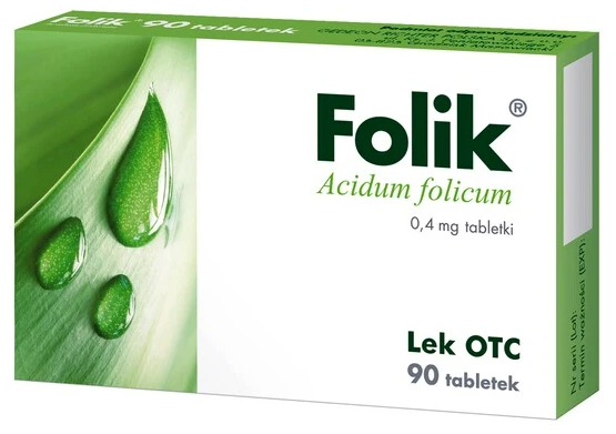 Folik 0,4mg 90 tabletek