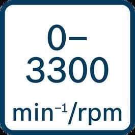 Prędkość obrotowa: 0 – 3.300 min–1