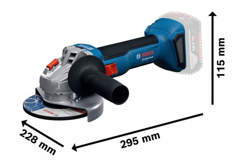 Bosch GWS 18V-8 Professional wymiary