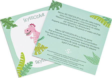 Seysso Kids Dinosuar - karty memory