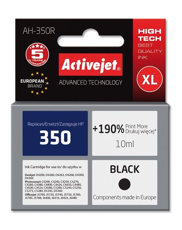 Activejet HP 350 Czarny AH-350R_1