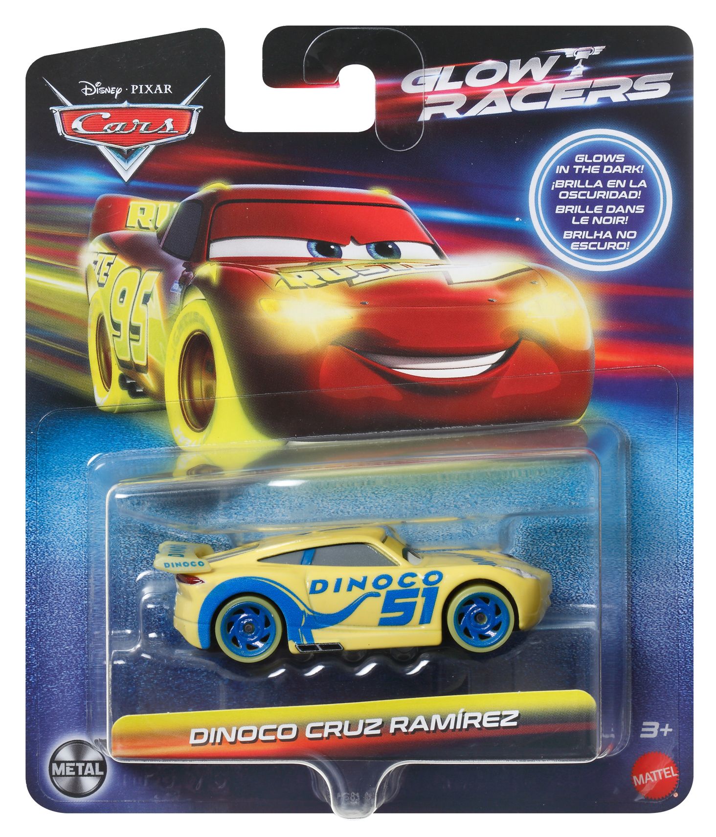 metalowy pojazd Glow Racers