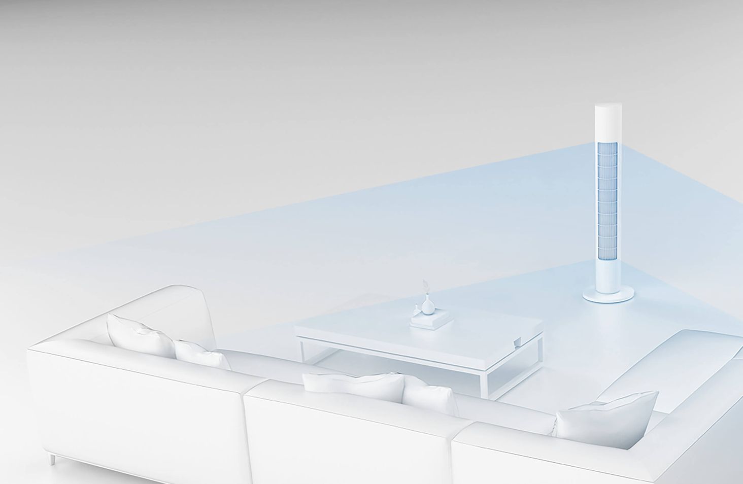 Xiaomi Smart Tower Fan Zasięg działania