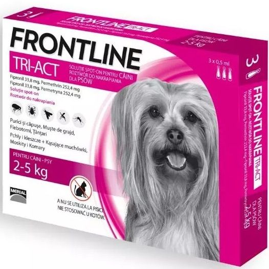 Frontline Tri-Act Xs 2-5Kg 3PipetyX0,5Ml