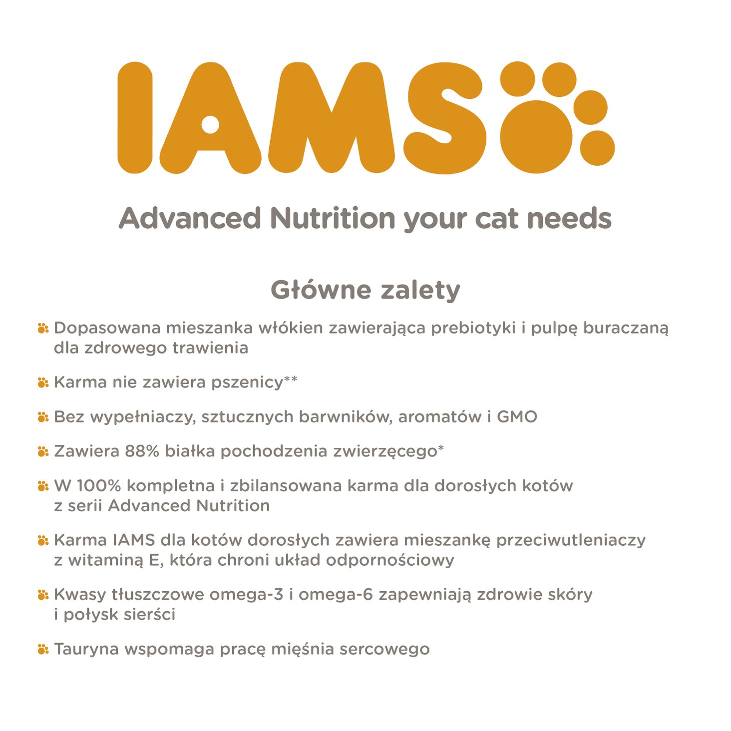 IAMS Zalety karmy