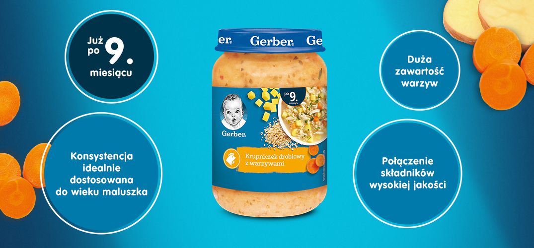 Gerber Krupniczek drobiowy z warzywami - 3