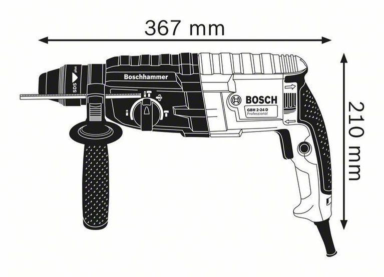 Bosch GBH 240 Professional wymiary