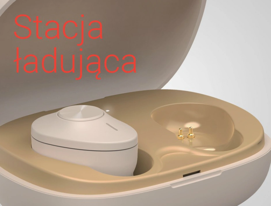 Hama True Wireless Freedom Buddy beż ładowanie