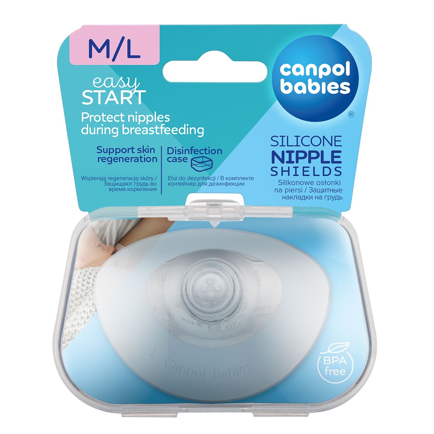 Canpol babies silikonowe osłonki M/L 18/603 zdjęcie produktu