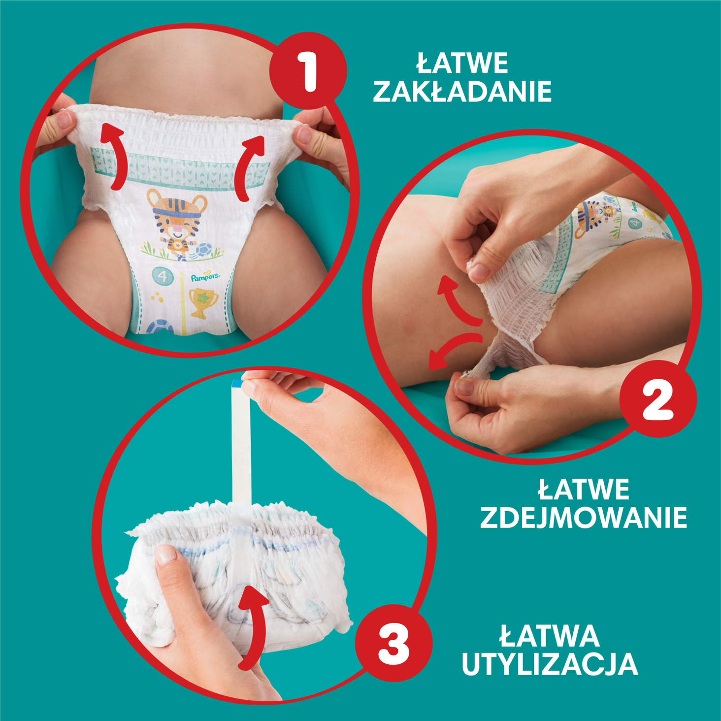 Pampers Pants Pieluchomajtki 4, 176 szt zdj produktu 6