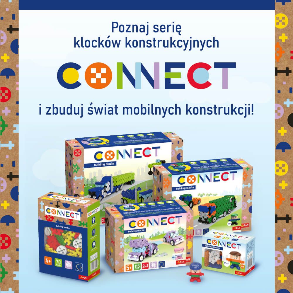Klocki Connect – buduj, poruszaj, transformuj!