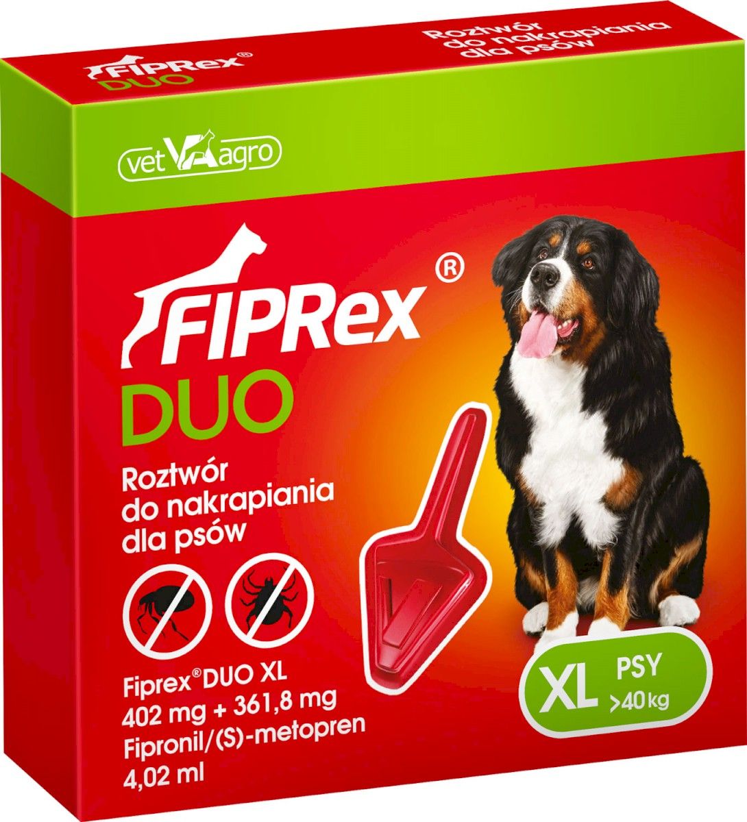 Fiprex Duo Krople Xl Powyżej 40Kg 1X4,02Ml