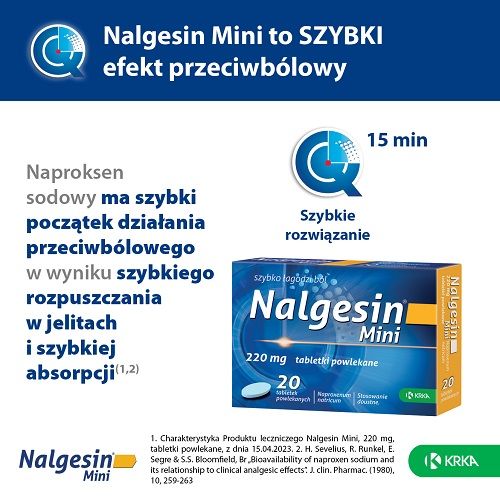 Nalgesin Mini, 220mg 20 tabletek - 3