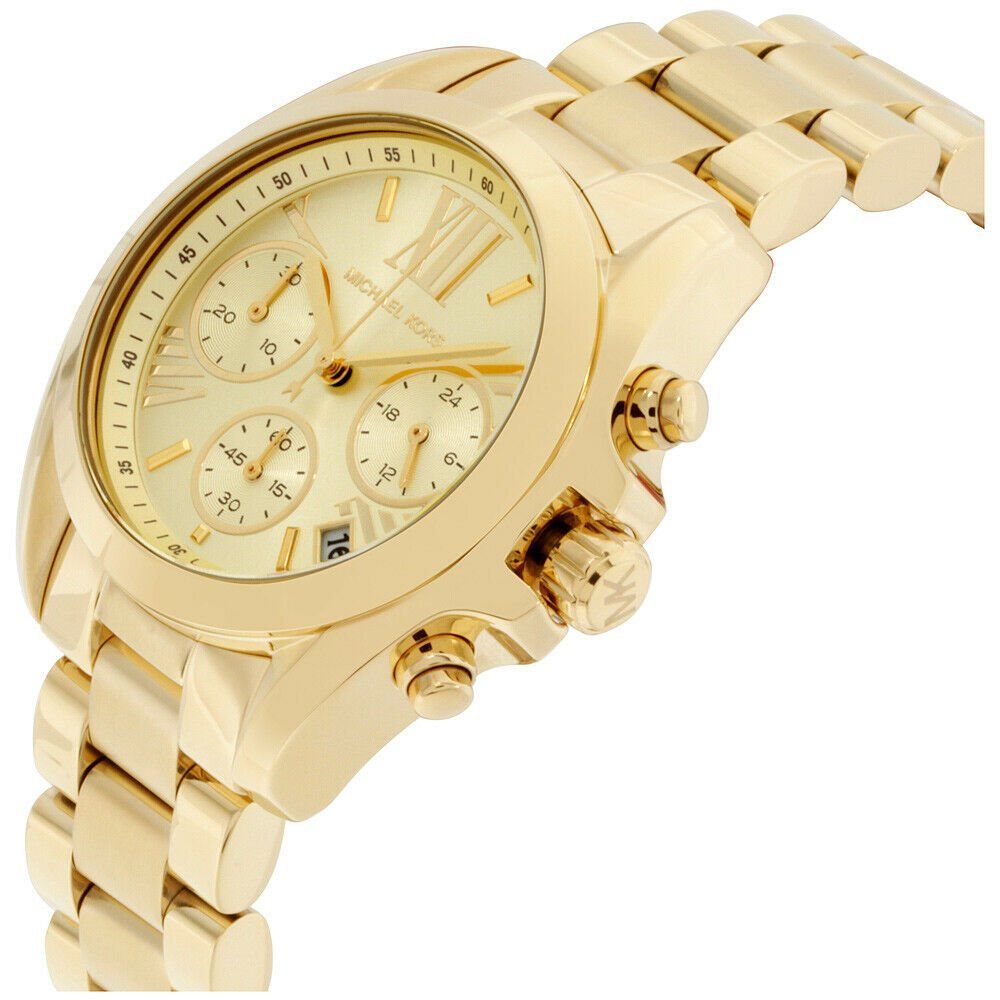 Zegarek złoty Michael Kors Mini Bradshaw MK5798