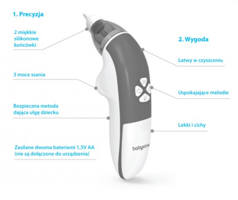 BABY ONO ELEKTRONICZNY ASPIRATOR DO NOSA 407