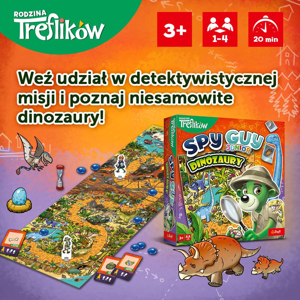 Gra detektywistyczna Spy Guy Junior Dinozaury - 1