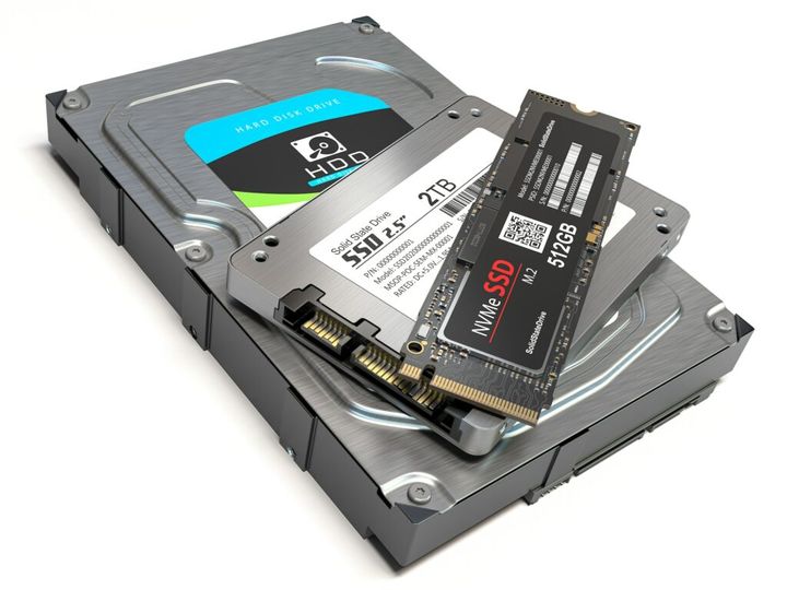 Hard disk drive hdd, solid state drive ssd and ssd m2