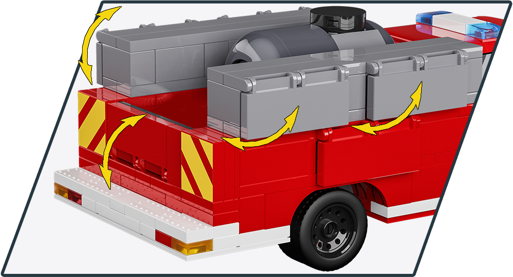 COBI RAM 3500 - Fire Truck ruchome elementy