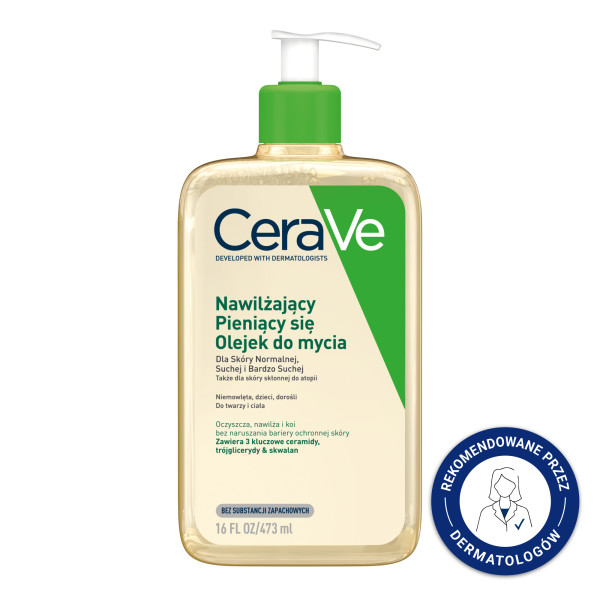 CeraVe Nawilżający Pieniący się Olejek do mycia 473ml